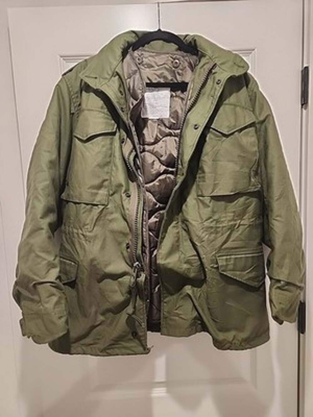 Military Style M65 Heavy Duty Jacket R/N 37572 Men's Small Olive Green